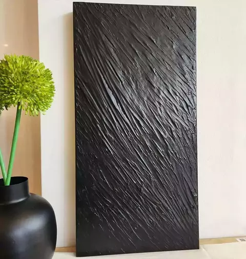 Cuadro Texturado Black I 30x60