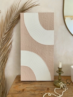 Cuadro Texturado Shamkara Rosa 30x60