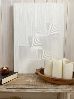 Cuadro Texturado Triple Arcada 50x70 - comprar online