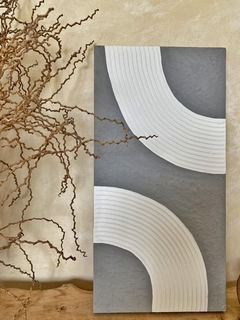 Cuadro Texturado Shamkara Cemento 30x60