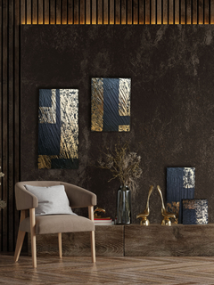 Cuadro Texturado Zen Small Wave 15X20 en internet