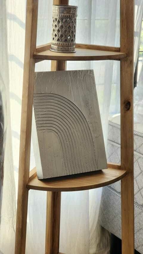 Cuadro Texturado Silver Half Wave 25x35
