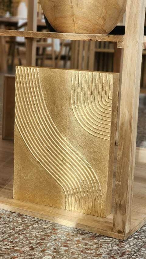 Cuadro Texturado Gold River 30x40