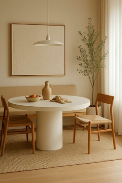 MESA TEXTURADA REDONDA 120x75 - tienda online