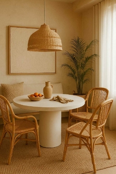 MESA TEXTURADA REDONDA 120x75 - Gheto Home 