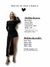 Vestido Canelado Manga Longa Wendy Preto - comprar online