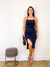 Vestido com drapeado Celine - comprar online