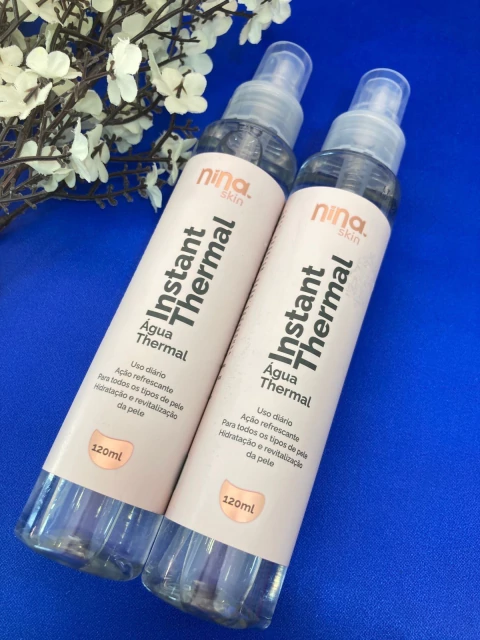Água termal instant thermal, Nina makeup