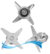 Cuchilla C/tuerca Licuadora compatible Turbo-blender Tb76 // Tb50 en internet