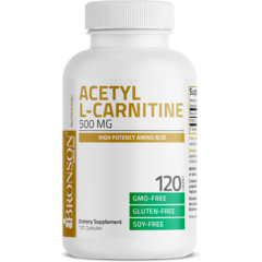 Acetyl L-Carnitine 500 MG 120 cap - Bronson