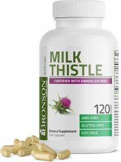 Cardo Mariano Milk Thistle 120 caps - Bronson - comprar online