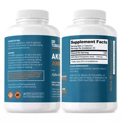 AKG Alpha Ketoglutaric Acid 1000mg 180caps - Dr Tobias - comprar online