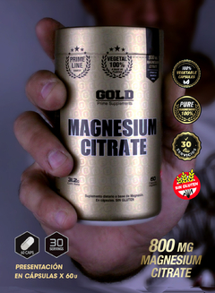 Citrato de Magnesio 60 cápsulas - Gold Nutrition - tienda online