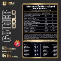 COMBO GAINER GOLD 5LB + AMINO GOLD 280GR #6 - tienda online