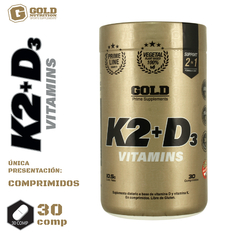Vitamina K2 + D3 30 Comprimidos - Gold Nutrition en internet