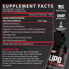 Imagen de Lipo 6 Black UC ultra concentrado 60 liquid caps - Nutrex