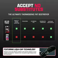 Lipo 6 Black UC ultra concentrado 60 liquid caps - Nutrex - comprar online