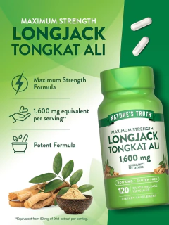 Imagen de Longjack Tongkat Ali 1600mg 120 capsulas - Nature's Truth