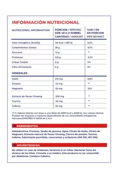 ENERGY GEL CAJA 12 SOBRES 40GRS - MERVICK - comprar online