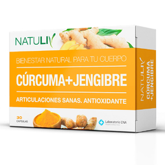 Cúrcuma+ Jengibre X 30 Cápsulas. Articulaciones Y Tendones - Natuliv