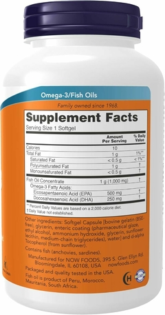 Ultra Omega-3 180 cápsulas Molecularmente destilado y recubierto entérico - comprar online