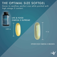 Omega 3 Supreme Fish Oil 180 Capsulas EEUU IFOS 5 Estrellas - Life&Food en internet