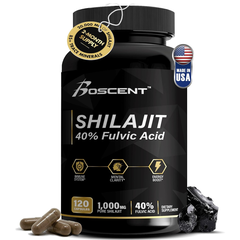 Shilajit del Himalaya 1000 mg 120 caps 40% de ácido fúlvico - Boscent