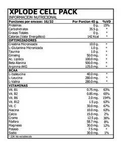Xplode Cell Pack x 1440gr - Htn - comprar online