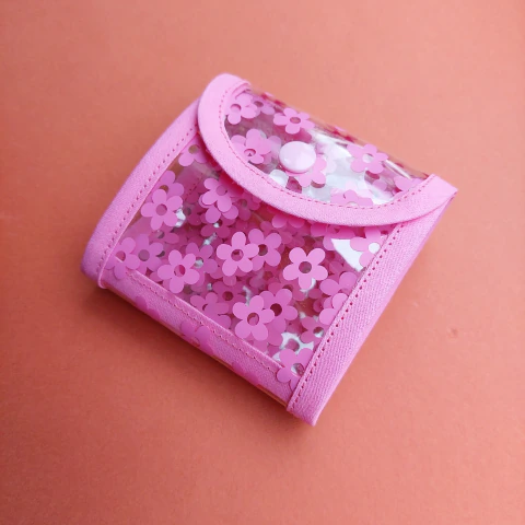 Porta Saquitos de té de bolsillo Flores Rosa