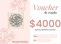 Voucher de regalo (monto a convenir antes de la compra)