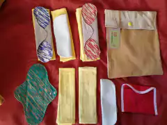 Kit toallitas de tela GG (para menstruaciones muy abundantes) FLOR DE LUNA