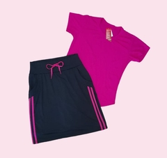 Short Saia Reta Preta Pilar Plus Size Fitness Evangélica