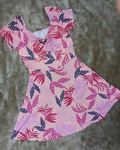 Vestido Short Praiano estampado Linara Praia Fitness Tamanho