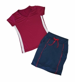 Short Saia Reta tecido Preto Anelice Fitness Evangelica - Leidi LookFit
