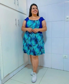 Maiô Cavado Vestido Fenda lateral Jana Plus Praia Evangelica - Leidi LookFit