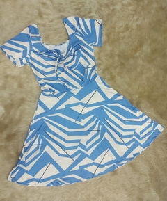 Vestido Short Praiano estampado Rosana Praia Fitness