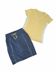 Short Saia Reta Cinza Anelice Plus Size Fitness Evangelica - comprar online