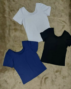 Blusa manga Curta Poliamida