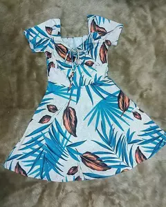 Vestido Short Praiano estampado Rauane Praia Fitness