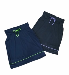 Short Saia Reta cor Marinho Priscila Fitness Evangelica - Leidi LookFit
