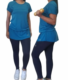 Blusa Dryfit manga curta Amarração na Cintura Ketelyn - Leidi LookFit