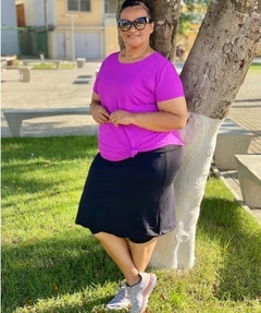 Short Saia Evasê Pamela Plus Size Fitness Evangélica - comprar online