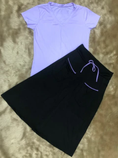 Short Saia Maxi Midi Preta Irene Plus Size Evangélica