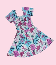 Vestido Short Praiano estampado Dominique Praia Fitness
