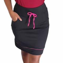 Short Saia Reta cor Preta Priscila Fitness Evangelica - comprar online