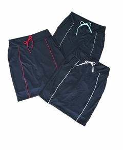 Short Saia Reta tecido Preto Anelice Fitness Evangelica - comprar online