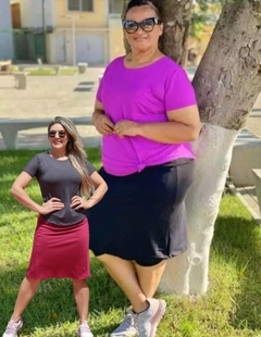 Short Saia Evasê Pamela Plus Size Fitness Evangélica