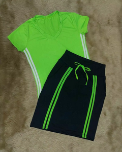 Short Saia Reta cor Preta Edvania Fitness Evangelica - comprar online