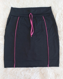 Short Saia Reta Preta Anelice Plus Size Fitness Evangelica - loja online