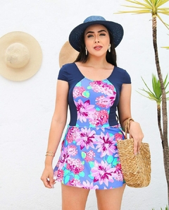 Maiô Cavado Vestido Fenda lateral Jana Plus Praia Evangelica